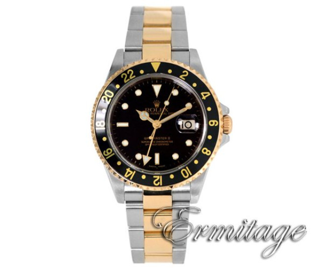 Pre-Owned Rolex GMT-Master II 16713 Gold & Steel 2004